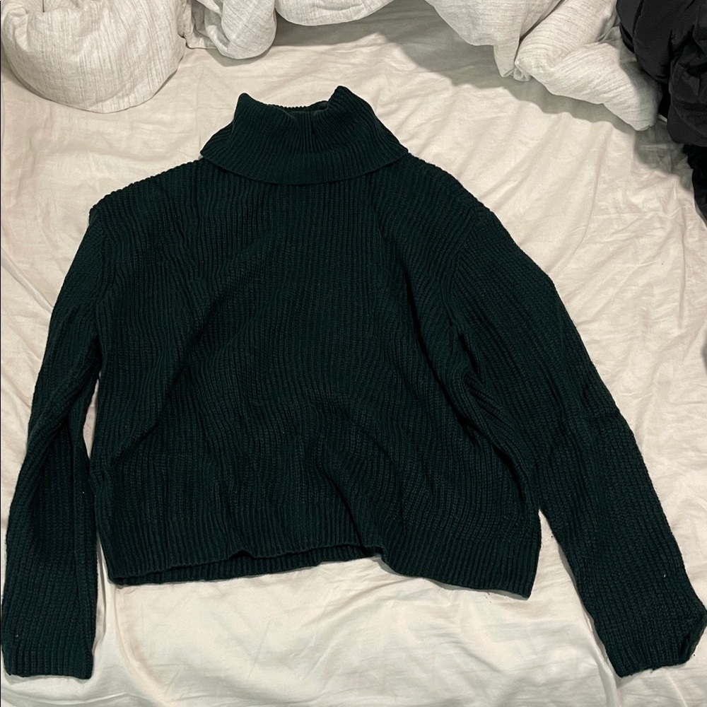 Sanctuary Deep Green Cowl Neck Sweater